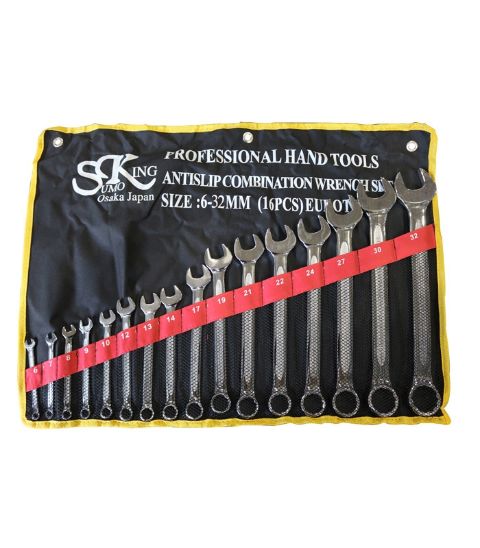 Sumo King 16 pcs Combination Wrench Set (6mm - 32mm)